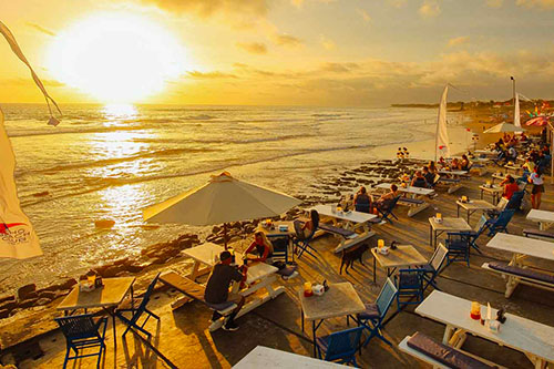 Sunset di Pantai Echo Beach Bali