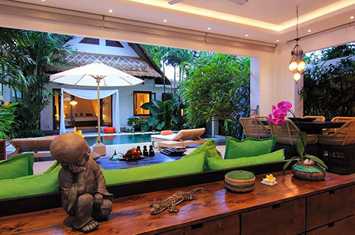 Ruang Keluarga di Villa Novaku Seminyak Bali