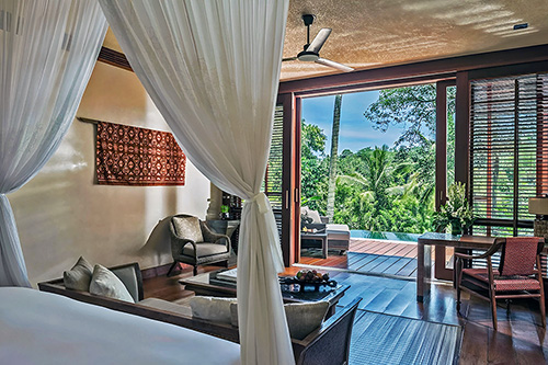 Kamar Mewah dengan Panorama Alam yang Indah di Four Seasons Resort Bali at Sayan di Ubud.