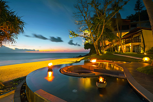 Senja yang Sangat Indah di Katamaran Resort Lombok