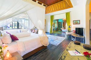 Kamar Tidur Mewah di Villa Sayang d'Amour Bali