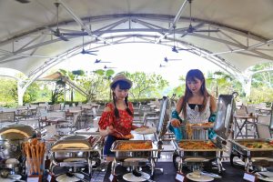 Makan Siang yang Disajikan Setelah Rafting di Bali